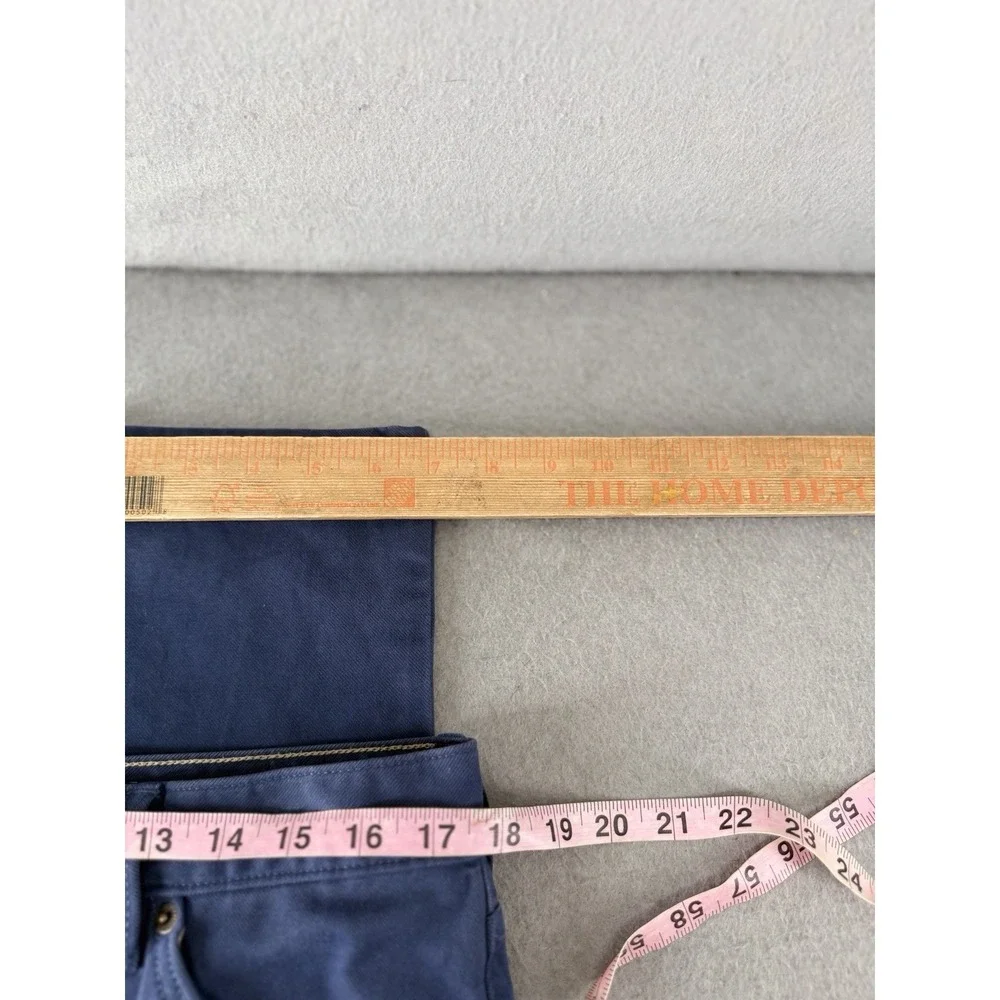 Banana Republic Slim Traveler Pants Mens 34x30 Slate Blue Stretch Office
